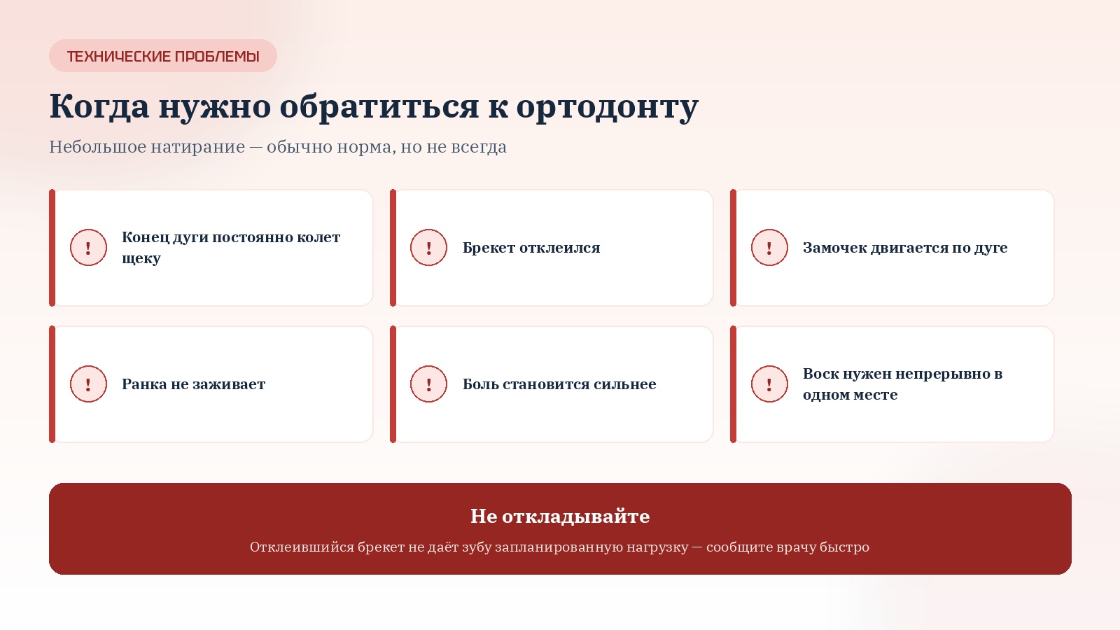 Когда нужно обратиться к ортодонту