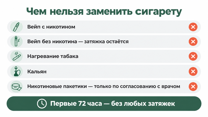 Можно ли заменить сигареты вейпом после удаления зуба